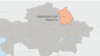 Kazakhstan – RUS Map of Pavlodar region / Pavlodar oblast